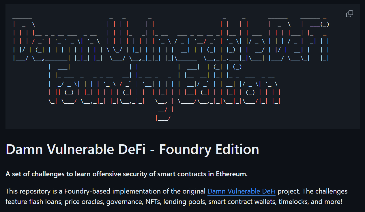 Damn Vulnerable DeFi - Foundry Edition